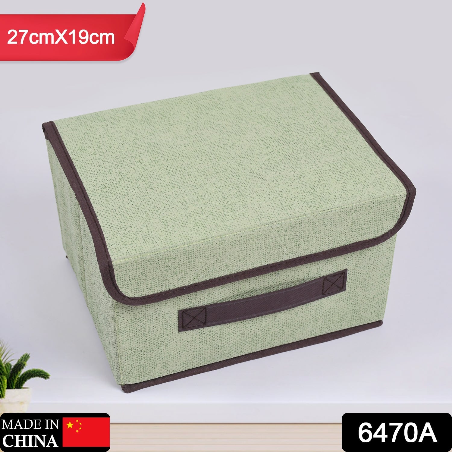 6470a Foldable Storage Box with Lid and Handles, Cotton and Linen Storage Bins and Baskets Organizer for Nursery, Closet, Bedroom, Home DeoDap 6470a Foldable Storage Box with Lid and Handles, Cotton and Linen Storage Bins and Baskets Organizer for Nursery, Closet, Bedroom, Home DeoDap